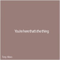 Постер песни Tony ALexo, Moon cover - You're here that's the thing